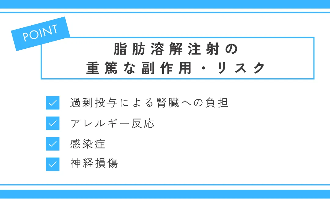 脂肪溶解注射の重篤な副作用・リスク