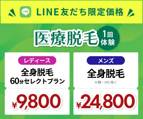 ジュノビューティークリニックの医療脱毛1回体験プラン