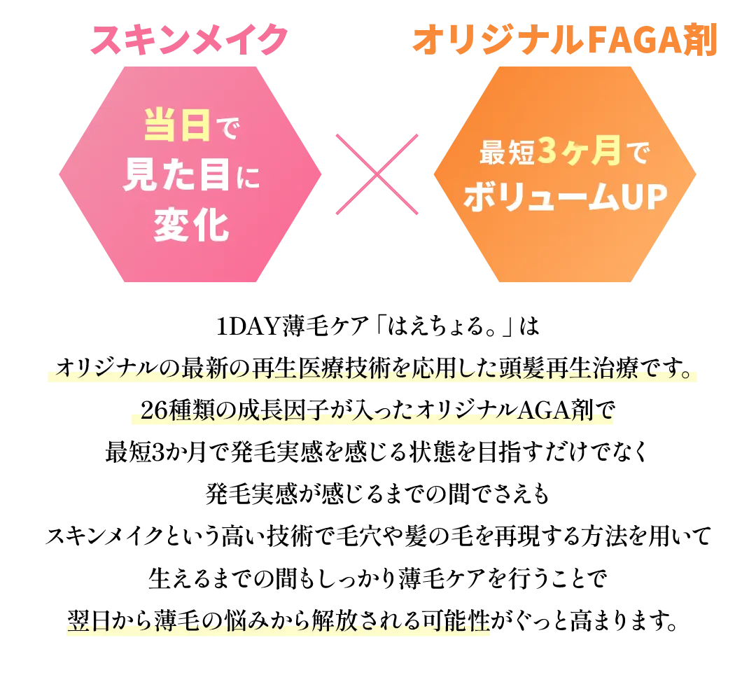 当日で見た目に変化xオリジナルAGA剤で生やす