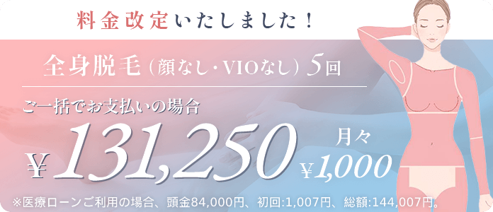 全身脱毛のバナー